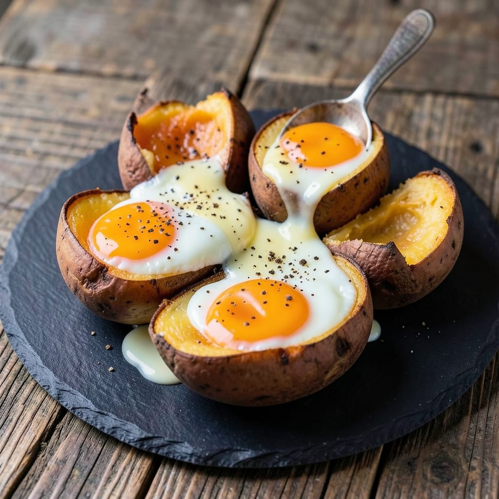 Baked Sweet Potato and Egg Recipe: Crispy Top, Silky Yolk Magic