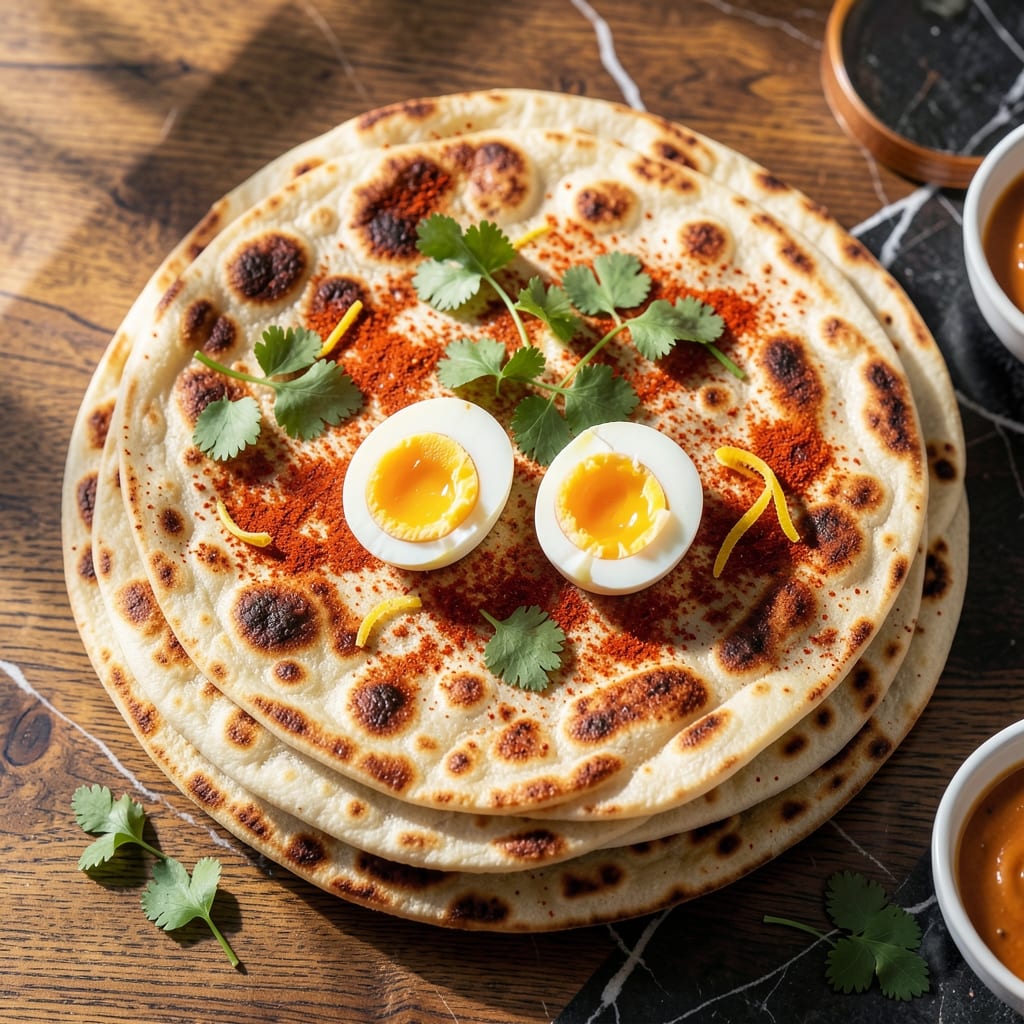 Boiled Egg Parathas Recipe: Flaky Layers with Spiced Eggy Surprise