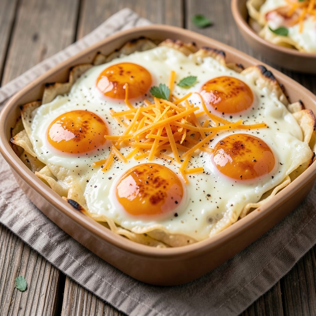 Delicious Egg Bake Recipe: Crispy Wonton Crust With Silky Scrambled Hearts