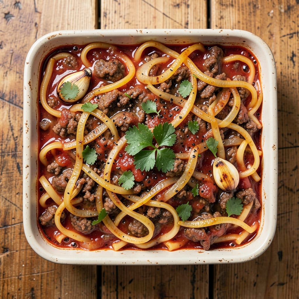 Beef and Egg Noodle Casserole Recipe: Hearty Breakfast Bake With Crispy Top