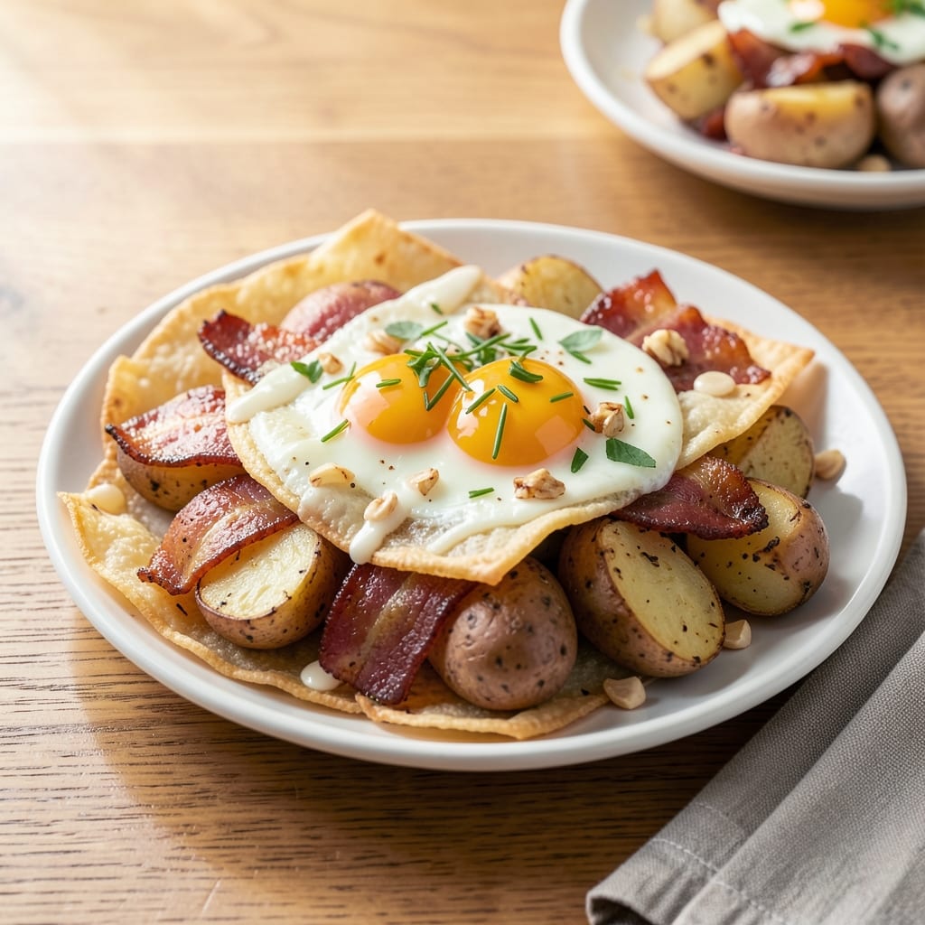 Bacon Egg Potato Cups Recipe: Crispy Wonton Shells With Runny Yolk Magic