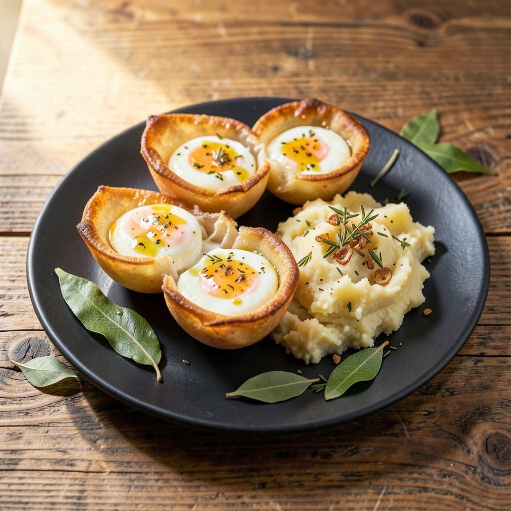 Boiled Egg Pav Recipe: Savory Wonton Cups With Herb-Infused Broth