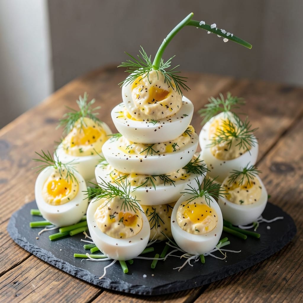 Deviled Egg Trees Recipe: Towering Elegance for Holiday Brunch