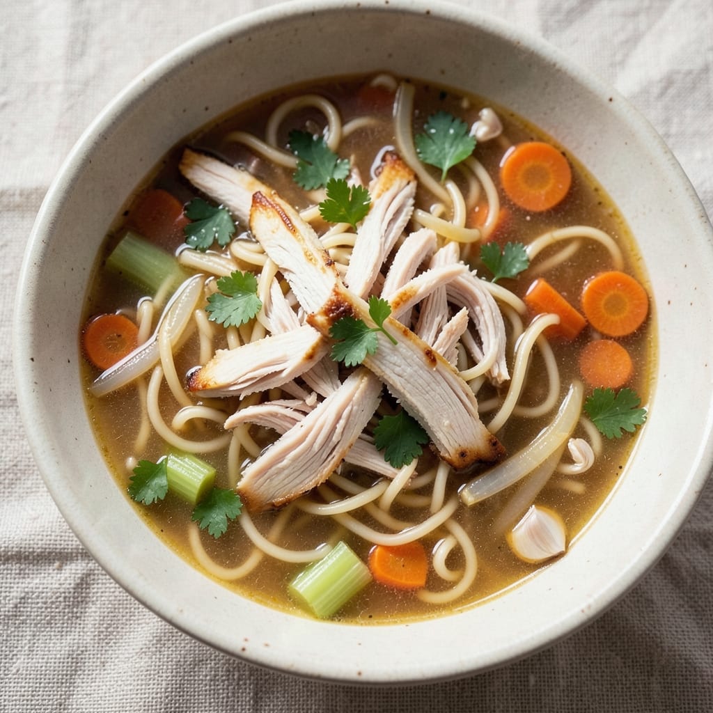 Chicken Noodle Soup Recipe With Egg Noodles and Chicken Breast: Homestyle Healing Broth in 30 Minutes