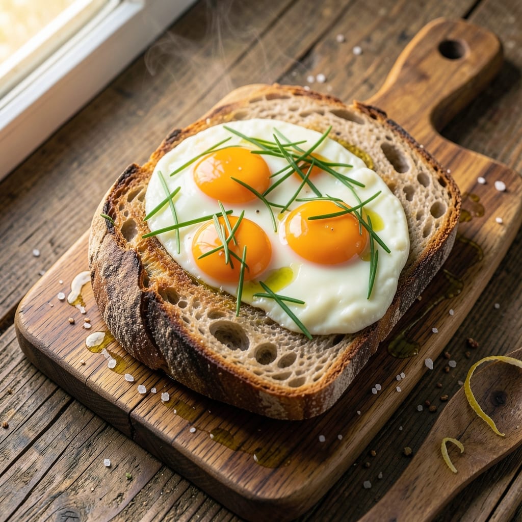 Baked Egg in Bread Recipe: Crispy Crust With Runny Yolk Delight