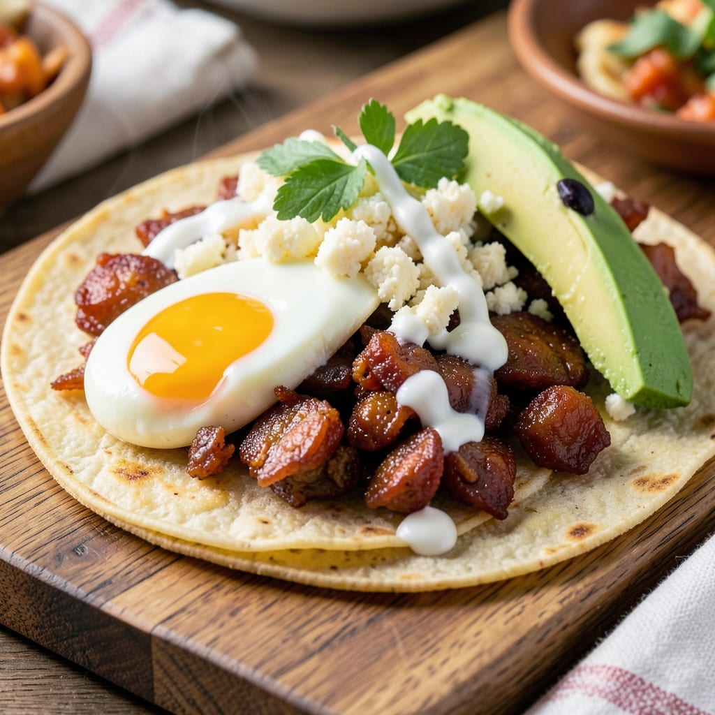 Chorizo and Egg Tacos Recipe: Smoky Spice and Runny Yolk Magic