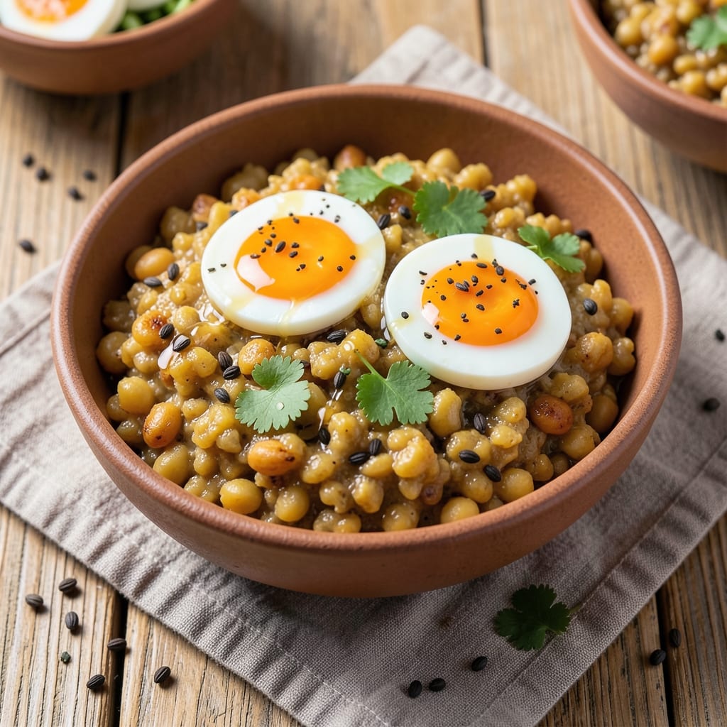 Chana Dal Egg Tadka Recipe: Spiced Yellow Lentils With Tempered Butter Magic