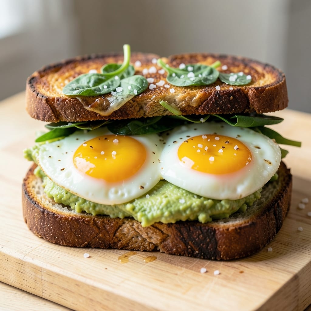 Baked Egg Sandwich Recipe: Crispy Toasted Bread Hugs Runny Yolk Bliss