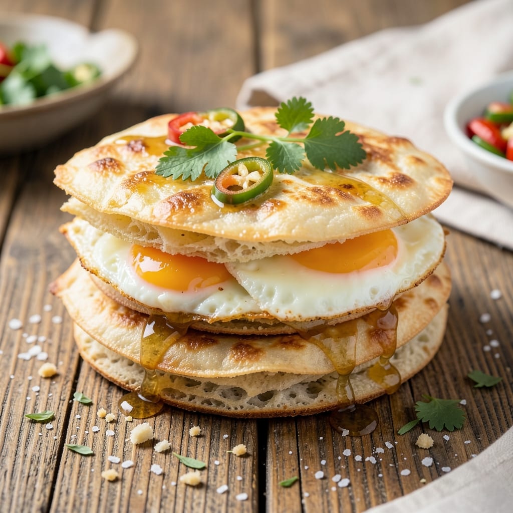 Bread Egg Sandwich Recipe in Tamil: Flaky Paratha Wrapped Egg Delight
