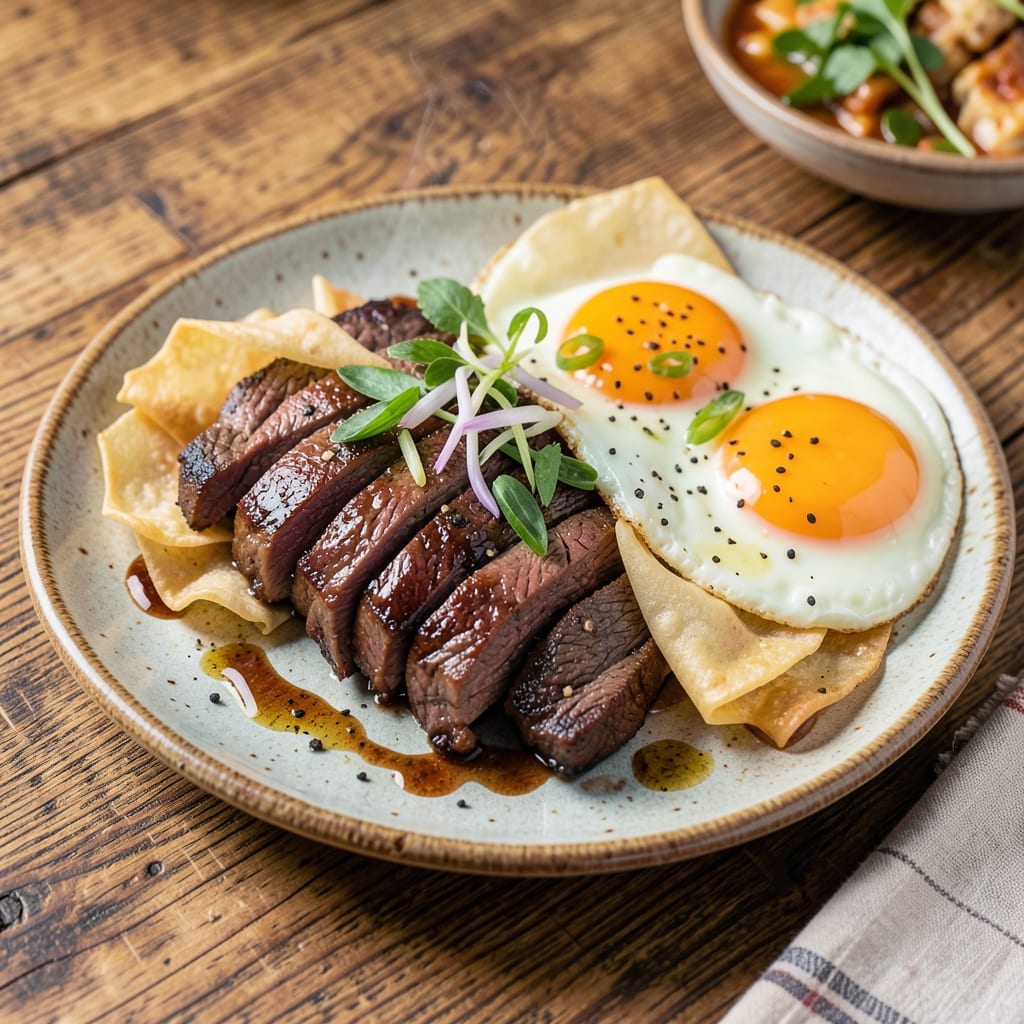 Beef and Egg Chinese Recipe: Wonton-Crusted Bites With Savory Yolk Magic