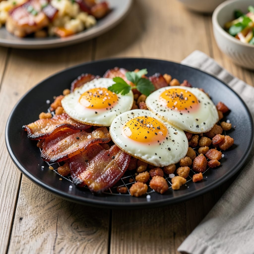 Bacon And Egg Air Fryer Recipe: Crispy Bacon, Silky Eggs in 10 Minutes