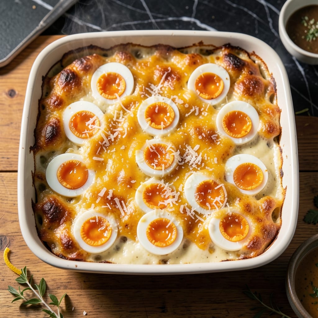 Boiled Egg Casserole Recipe: Herb-Infused Comfort in One Bake