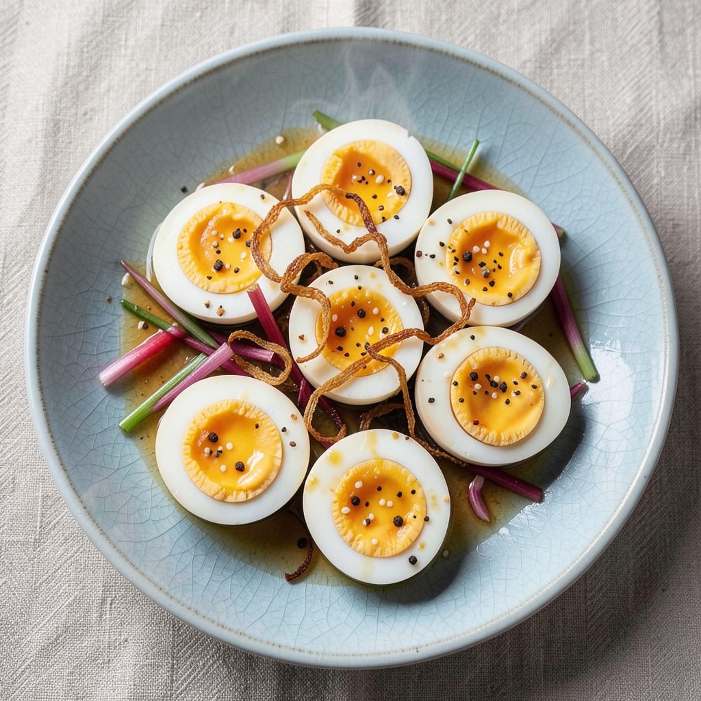 Boiled Eggs Chinese Recipe: Silky Yolk Magic in Wonton Cups