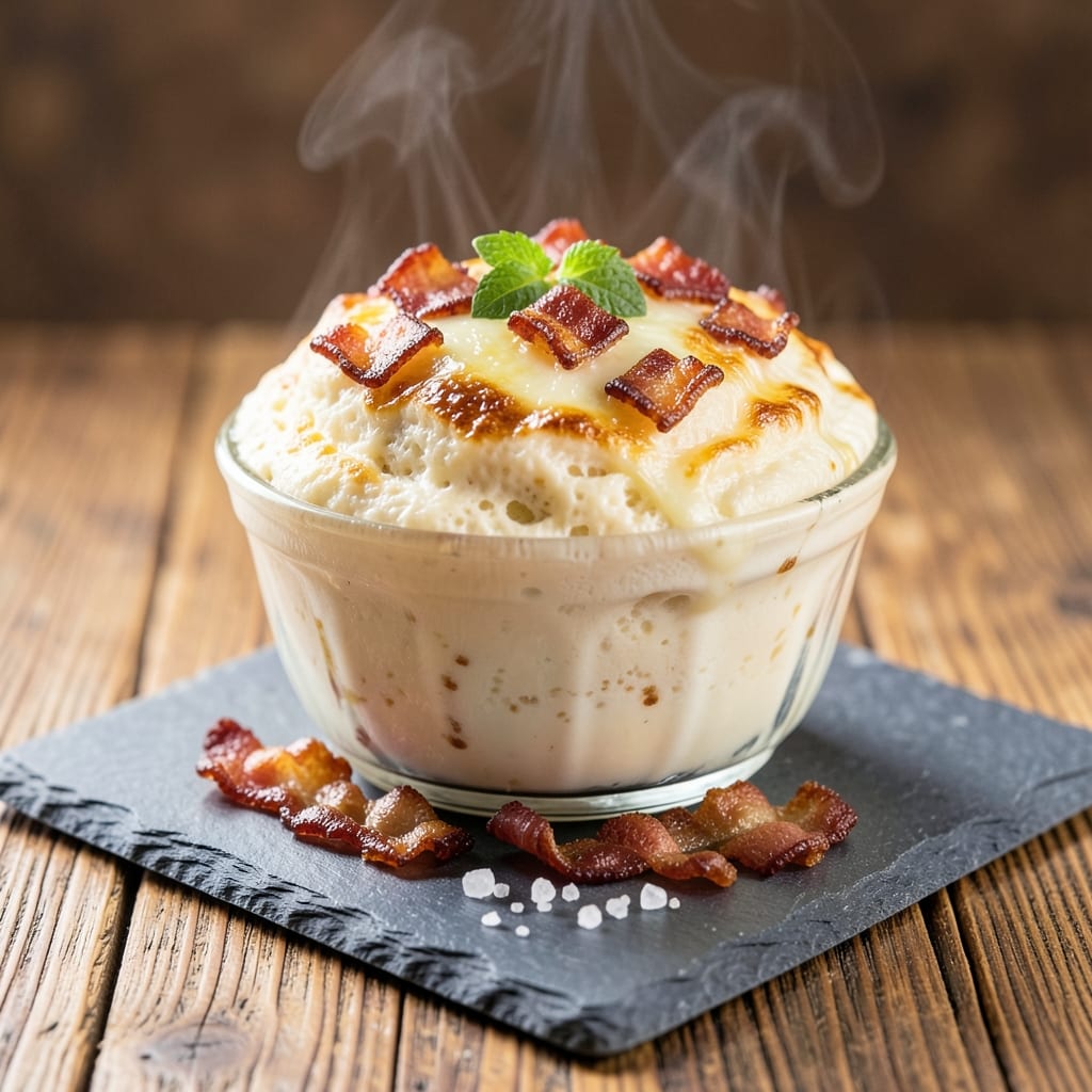 Bacon and Cheese Egg Soufflé Recipe: Fluffy Clouds With Crispy Bacon Bites