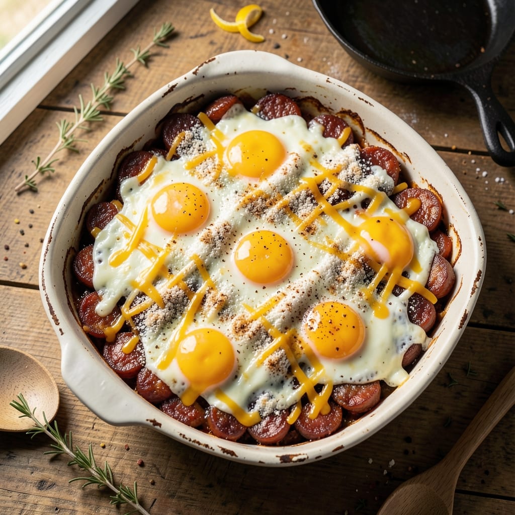 Breakfast Sausage Egg Bake Recipe: One-Pan Protein-Packed Perfection