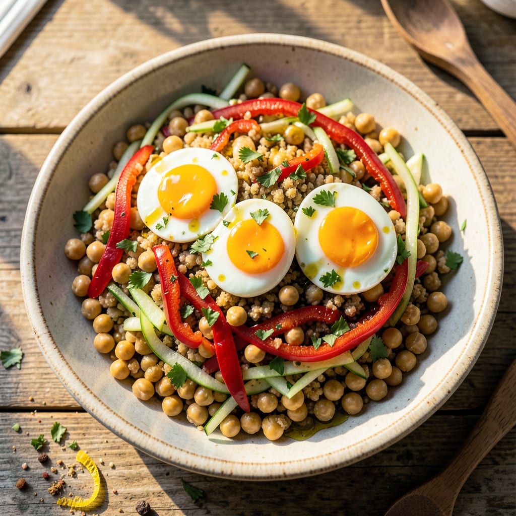 Egg and Smashed Chickpea Salad Recipe: Protein-Packed Freshness in 15 Minutes