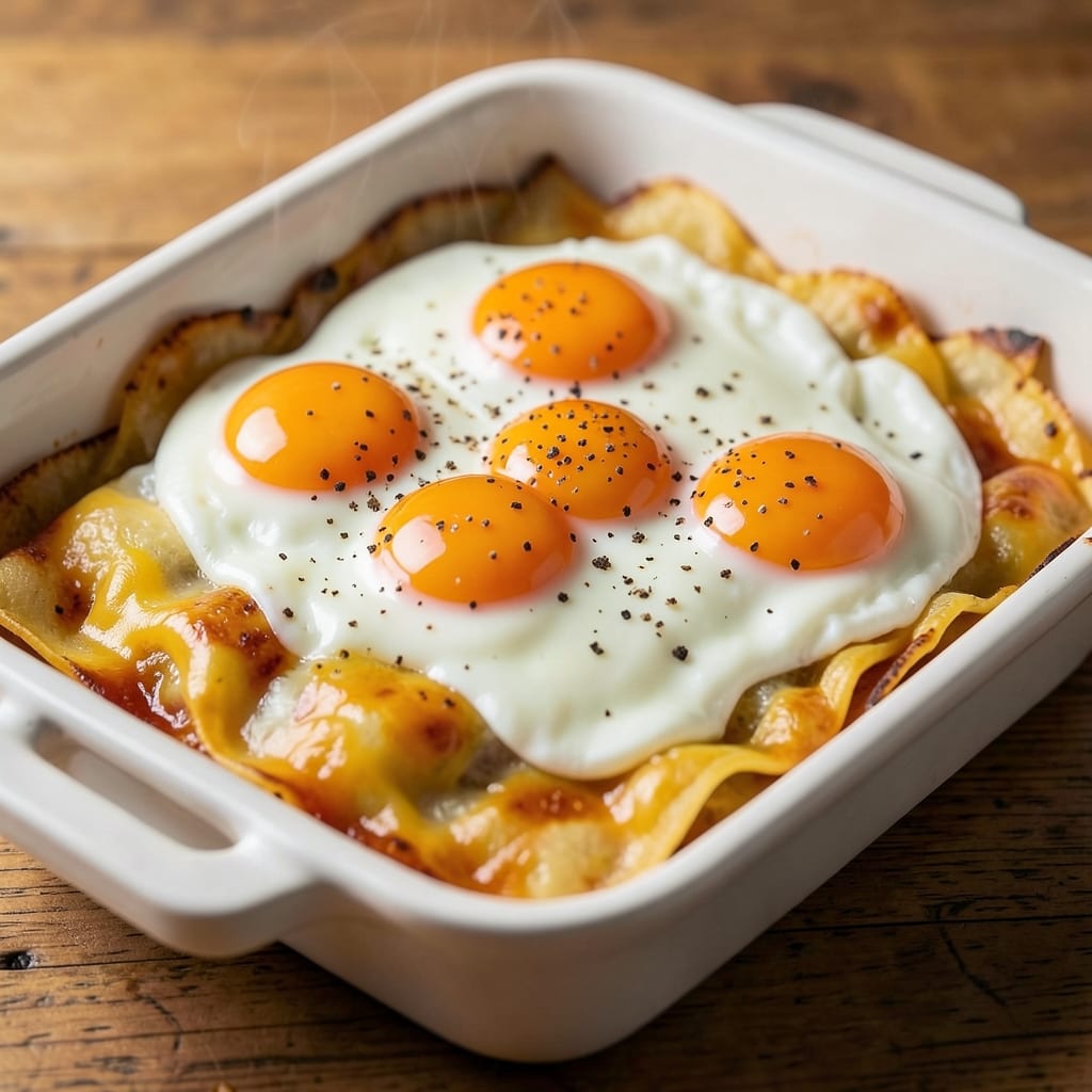 Carnivore Egg Bake Recipe: Crispy Wonton Crust With Runny Yolk Magic