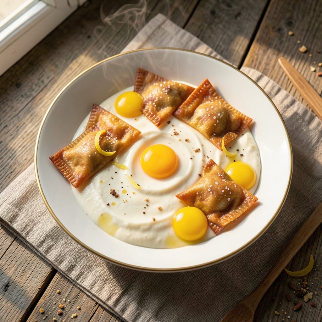 Egg Beancurd Recipe: Silky Coconut Custard With Crispy Wonton Bites