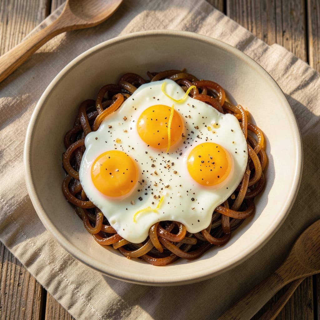 Egg and Onion Bowl Recipe: Crispy Top, Silky Scramble, Savory Depth