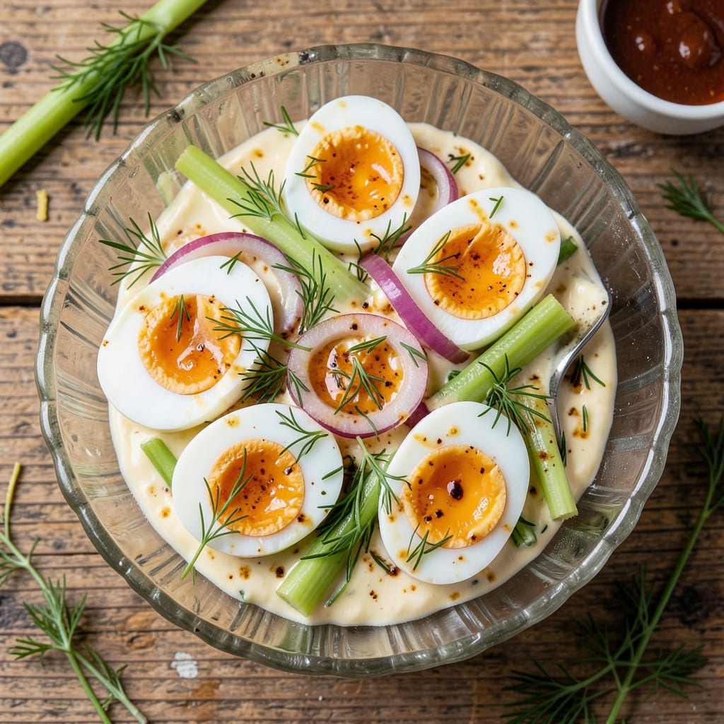 Country Egg Salad Recipe: Crunchy Celery and Mustard-Kissed Freshness
