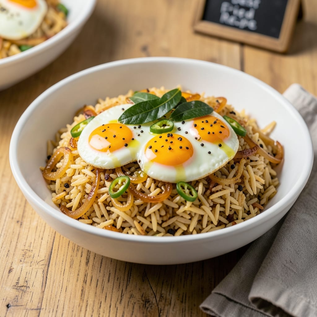 Best Indian-Style Egg Fried Rice Recipe: Spiced Turmeric and Mustard Seed Magic