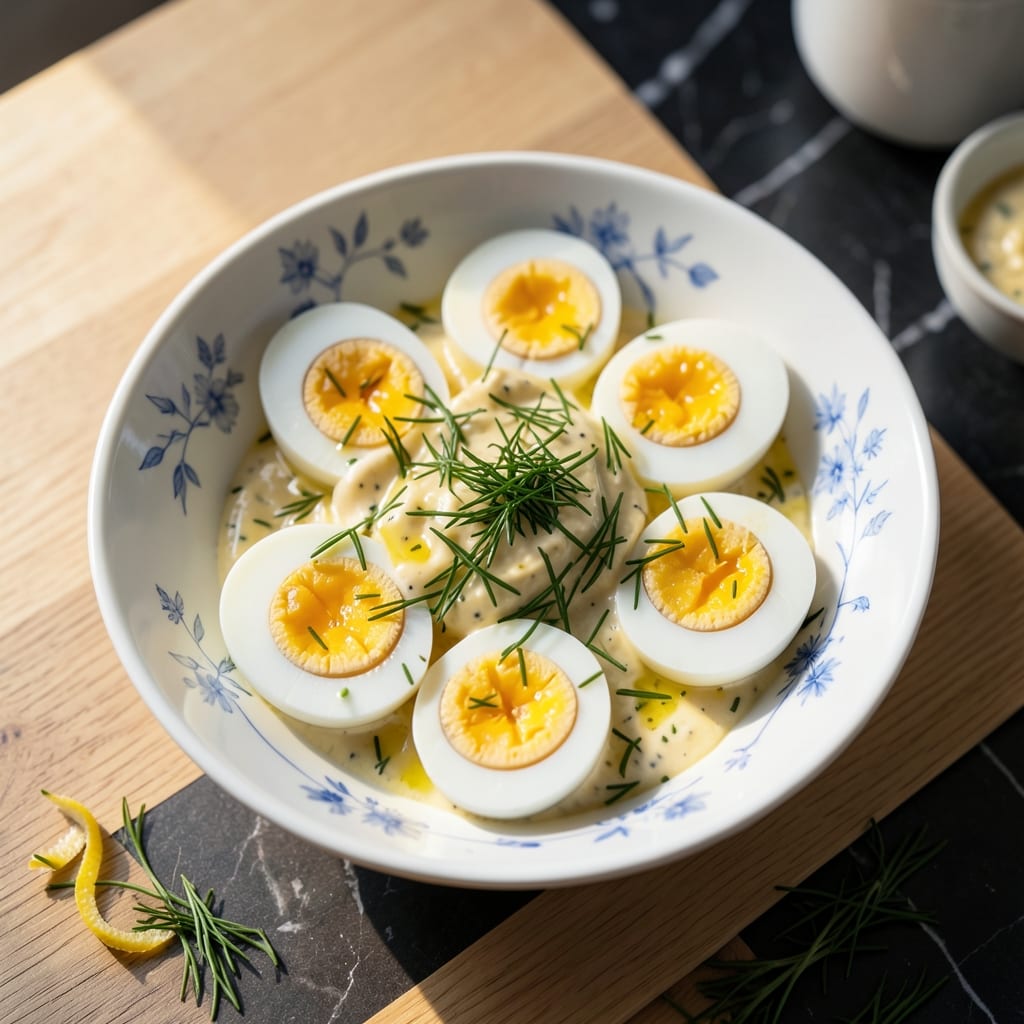 Danish Egg Salad Recipe: Buttery Rye Bites With Herbed Creaminess