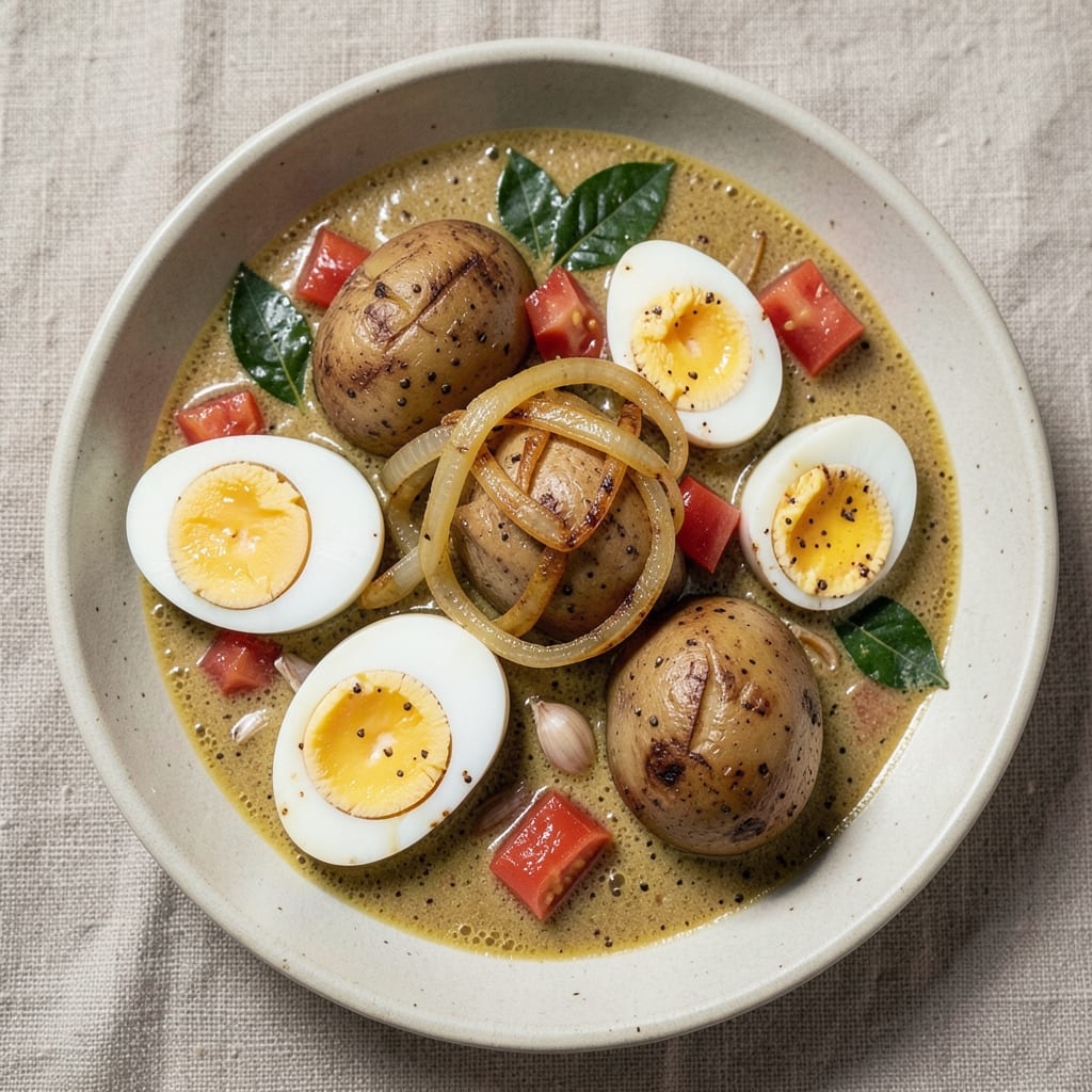 Boiled Egg and Potato Curry Recipe: Spiced One-Pot Breakfast With Soft Mash Magic