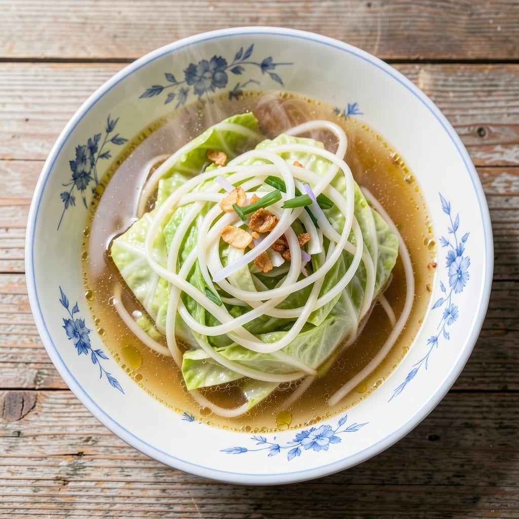 Cabbage Egg Drop Soup Recipe: Silky Egg Ribbons in Light Broth
