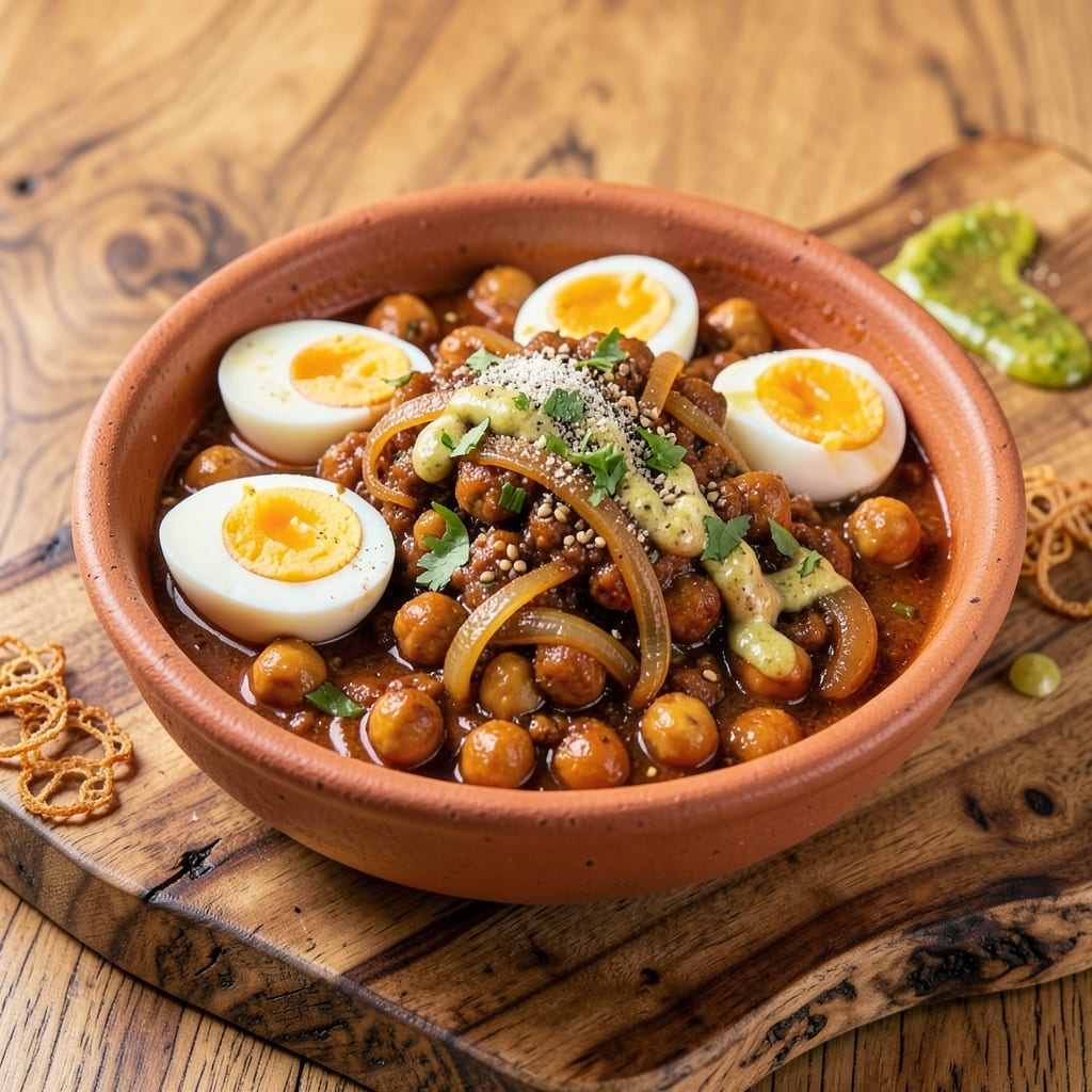 Chana Egg Masala Recipe: Spiced Chickpea and Egg Curry With Bold North Indian Flavors