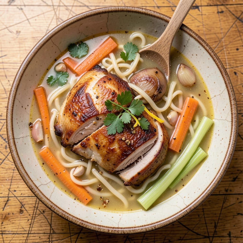 Chicken Noodle Soup Recipe: Crock Pot Egg Noodles With Herbed Comfort