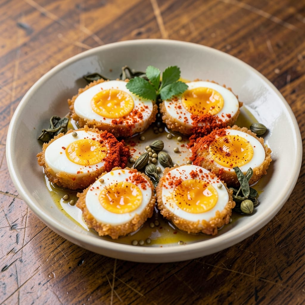 Boiled Egg Fry Recipe in Tamil: Turmeric-Spiced Crunch With Runny Yolk Magic