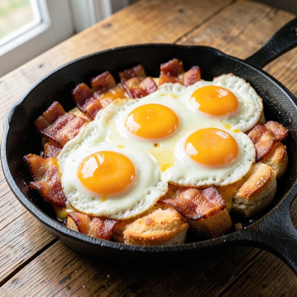 Bacon, Egg, and Cheese Biscuit Bake Recipe: Smoky Crunch Meets Melty Breakfast Layers