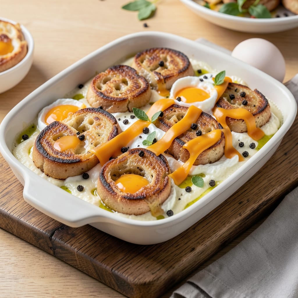 Bagel Egg Bake Recipe: Crispy Top, Silky Eggs, Zero Leftovers