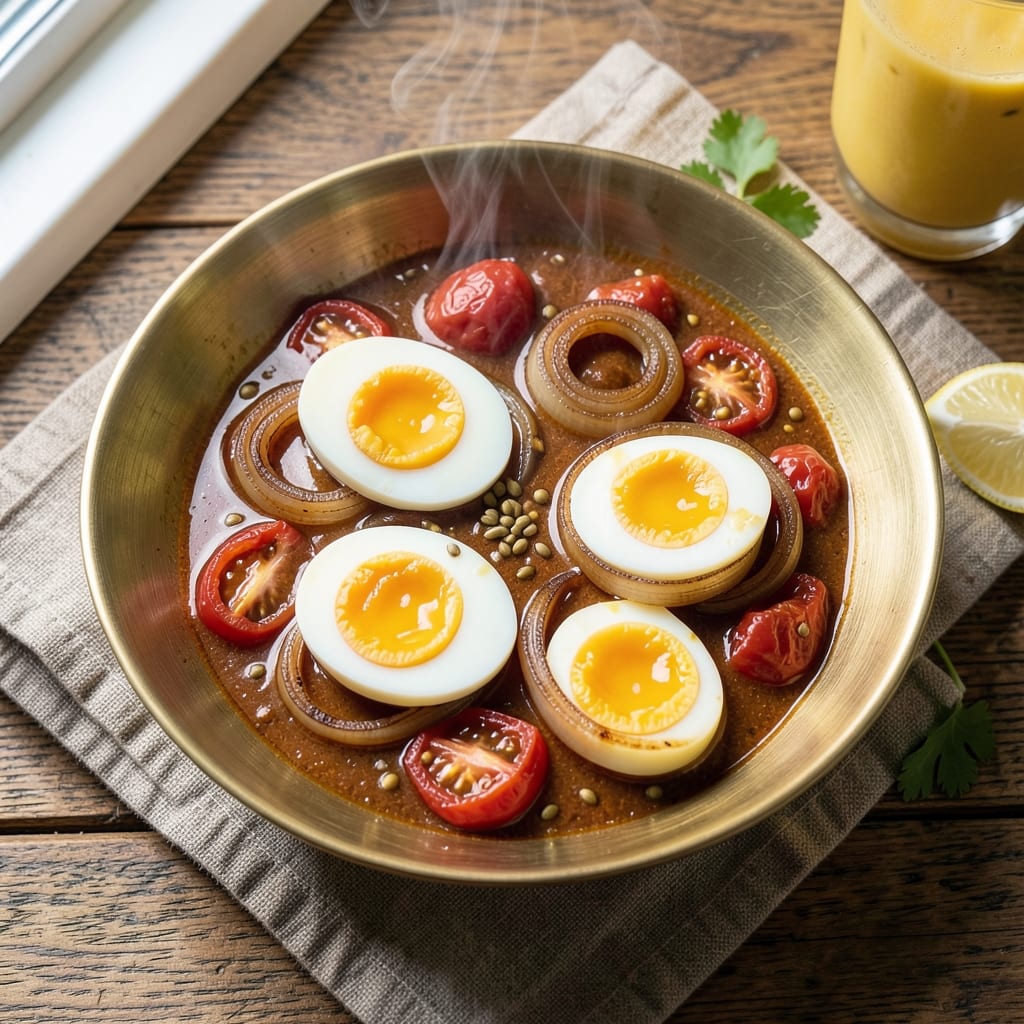 East Indian Egg Curry Recipe: Spiced Tomato Gravy That Elevates Breakfast