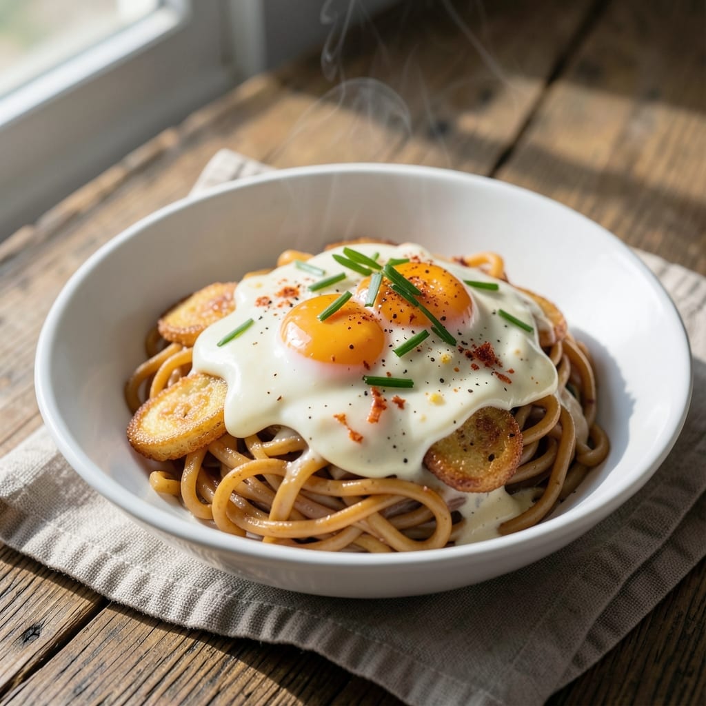 Creamy Egg Noodles Cafeteria Recipe: One-Pot Comfort with Rich Cheese Sauce