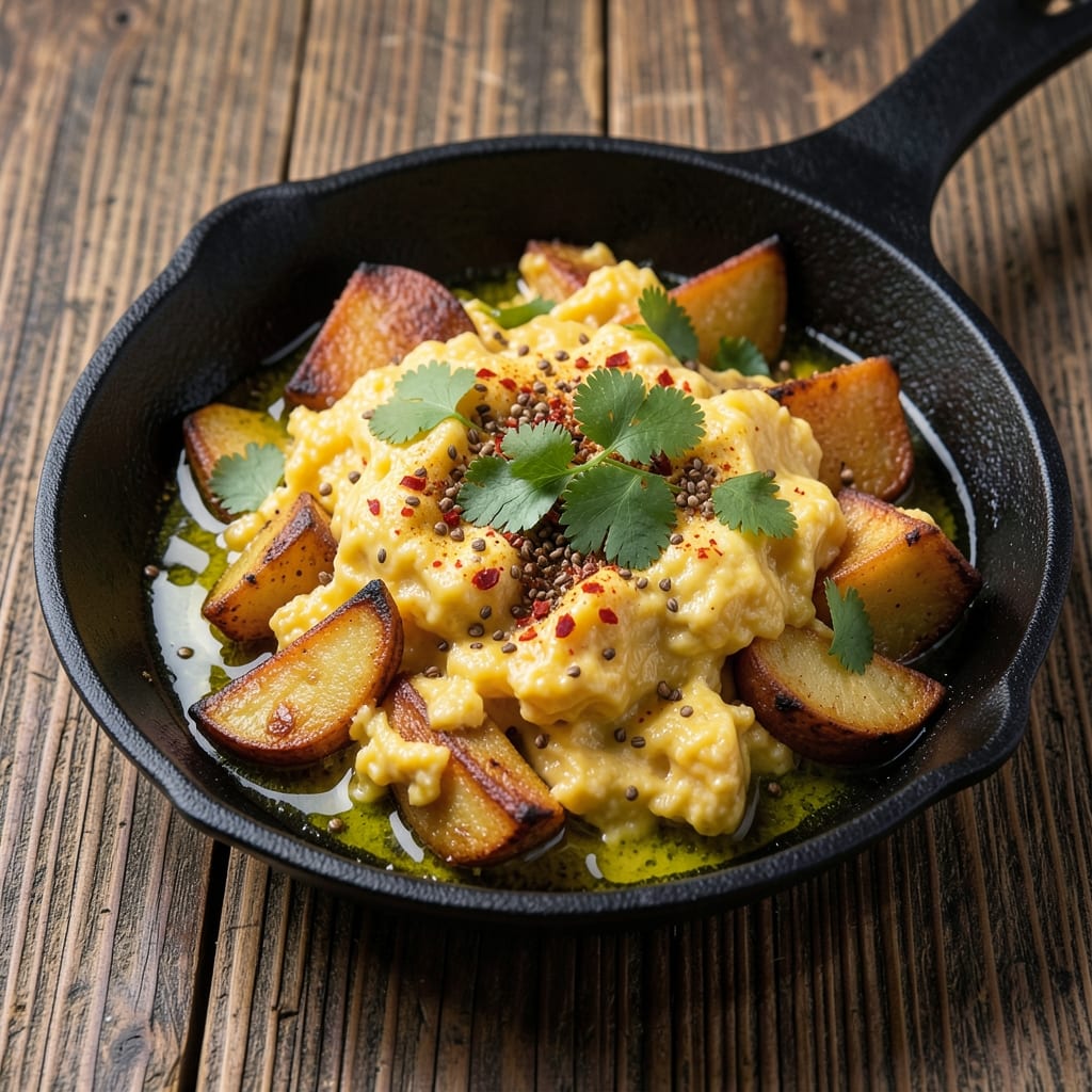 Egg Bharta Bengali Recipe: Spiced Potato and Egg Scramble With Smoky Depth
