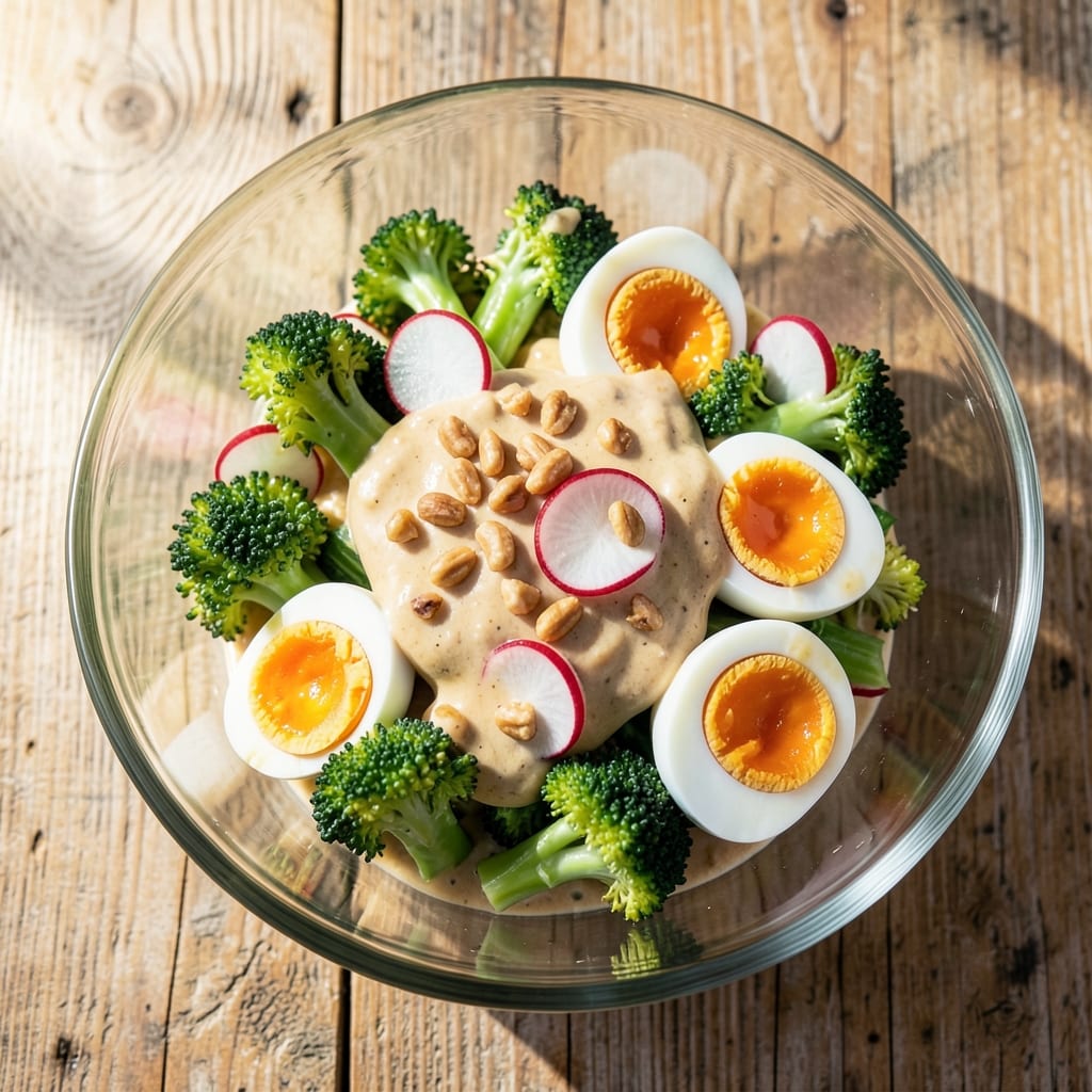 Broccoli and Egg Salad Recipe: Crunchy Florets and Silky Scrambled Egg Bites