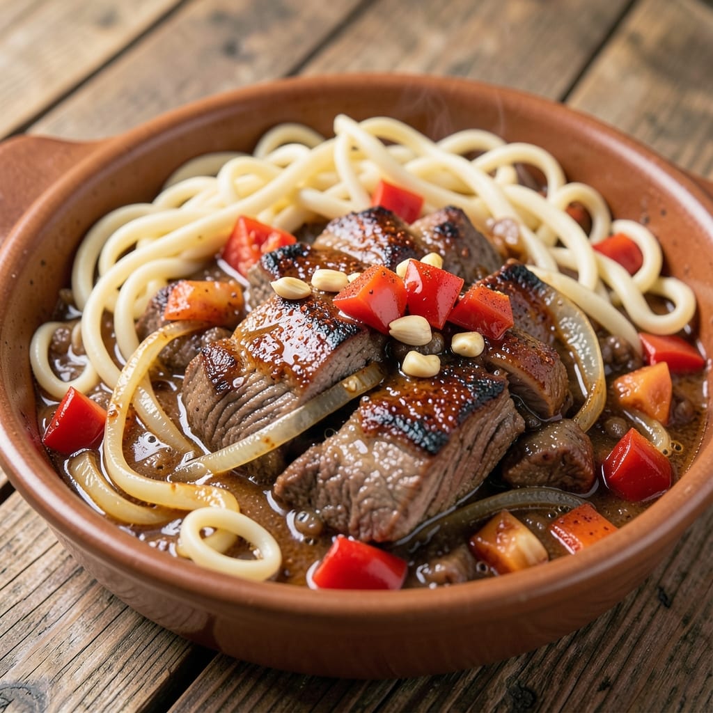 Beef Goulash Recipe with Egg Noodles: Hearty One-Pot Dinner That Feeds Four