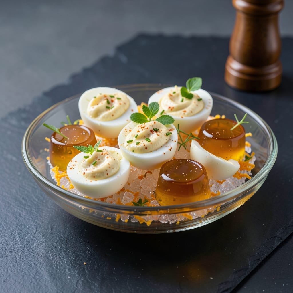 Deviled Egg Jello Shots Recipe: Boozy Breakfast Bites with Silky Yolk Surprise
