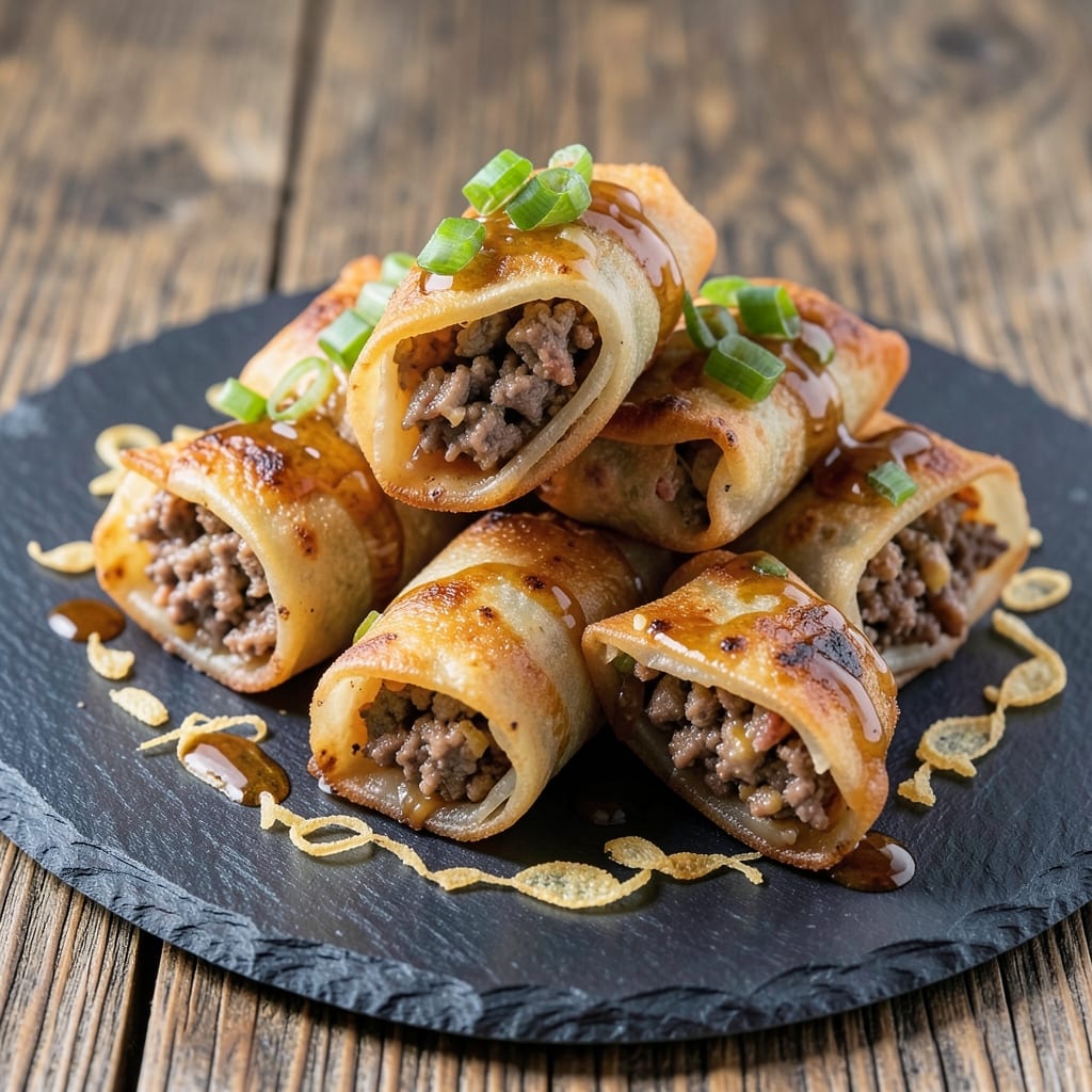 Beef Egg Roll Recipe Air Fryer: Crispy Wonton Cups With Beefy Surprise