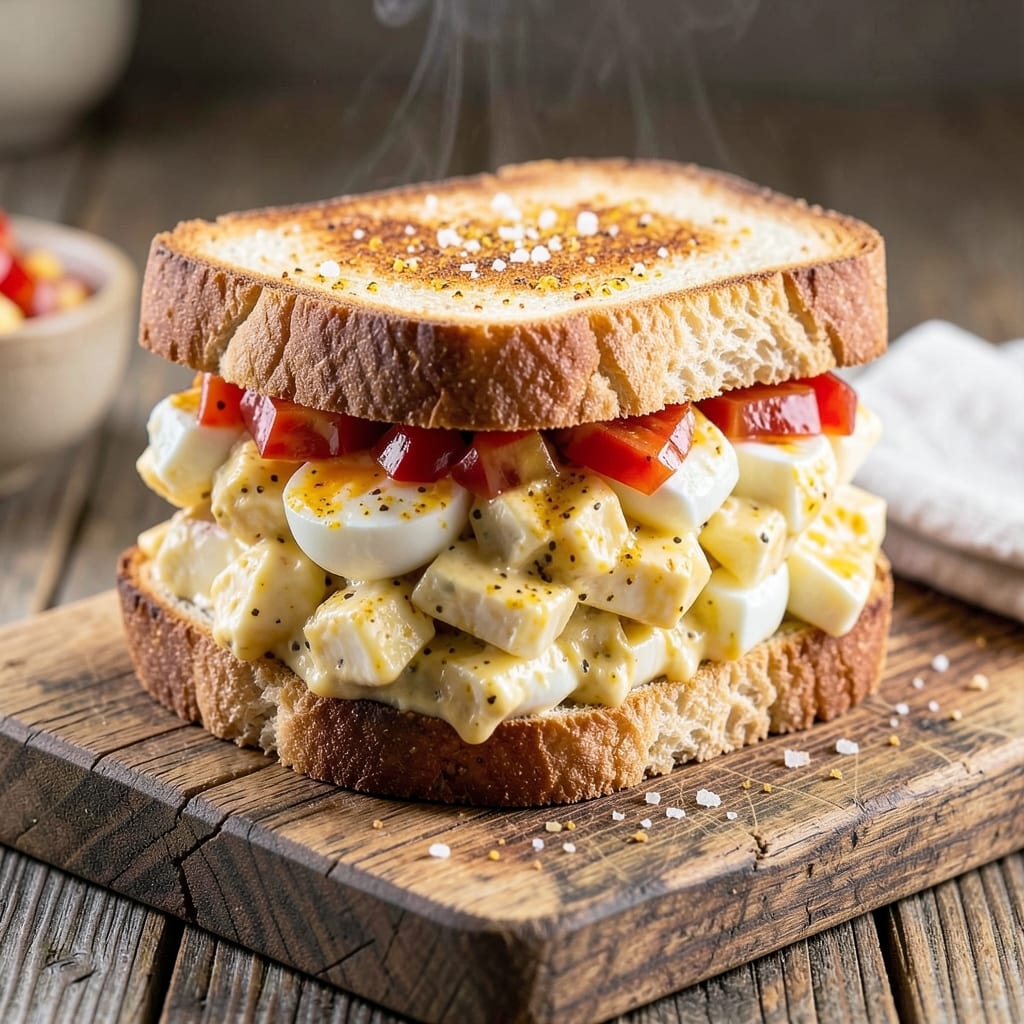 Curry Egg Salad Sandwich Recipe: Spiced Yolk Creaminess on Crusty Bread