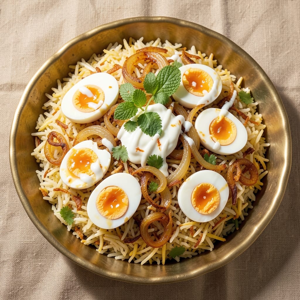 Boiled Egg Biryani Recipe: Fragrant Spice-Infused Rice with Soft-Cooked Eggs