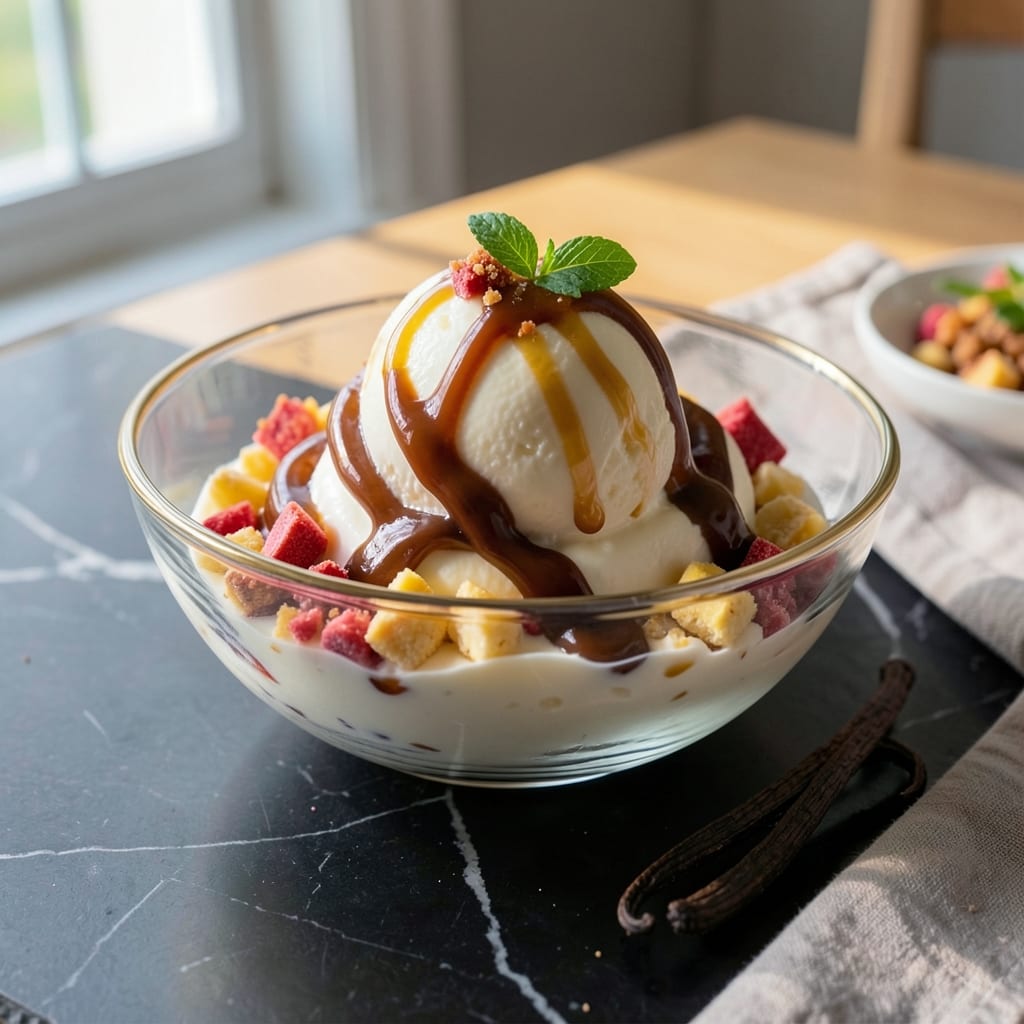 Creme Egg Ice Cream Recipe: Eggnog-Inspired Swirls With Vanilla Bean Depth