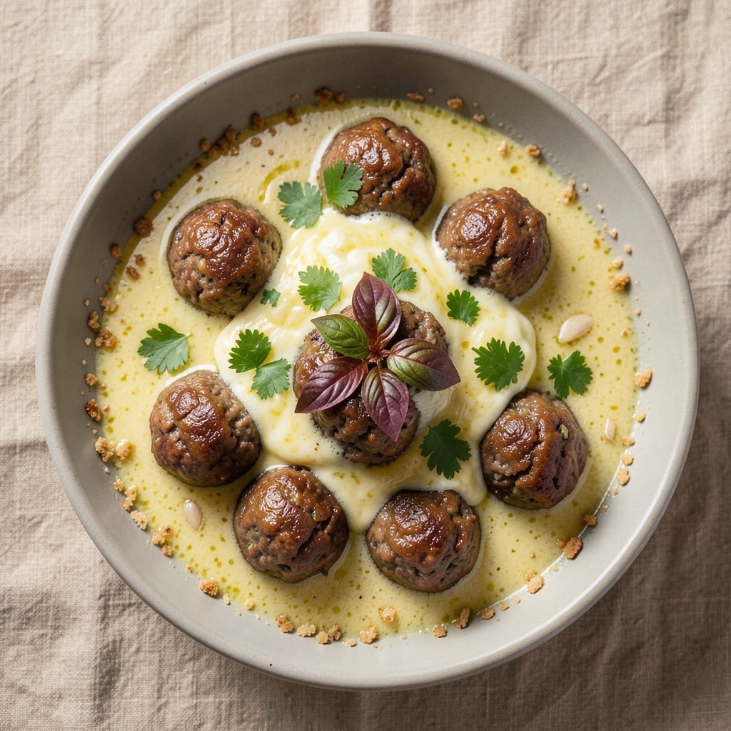 Baked Egg and Meatball Soup Recipe: Umami-Rich Broth with Silky Poached Eggs