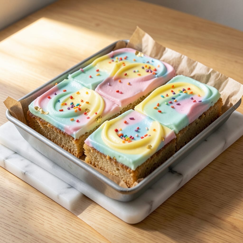 Easter Egg Sugar Cookie Bars Recipe: Festive Swirls Without the Mess