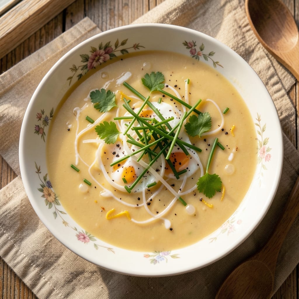 Creamy Egg Soup Recipe: Silky Velvety Texture with Herbed Broth Depth