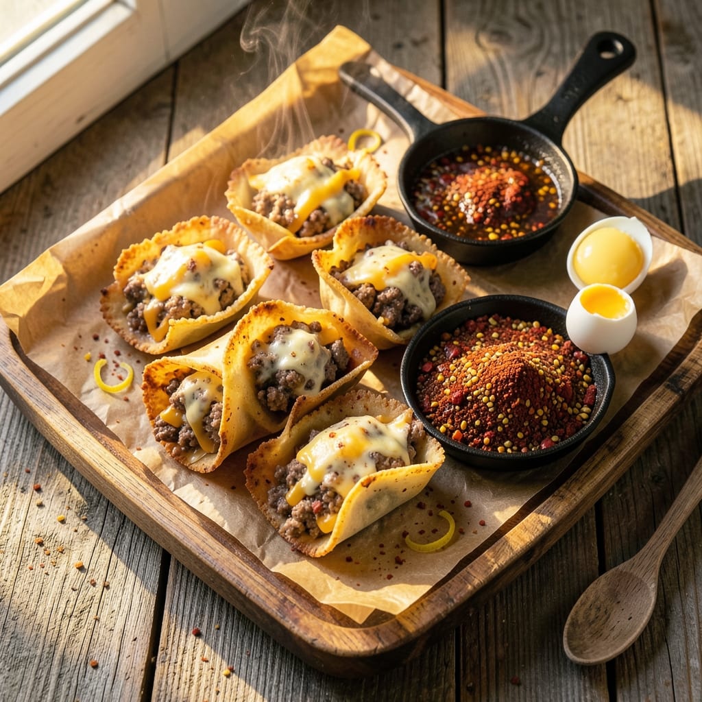 Chili's Southwest Egg Roll Copycat Recipe: Crispy Wonton Cups with Spiced Scrambled Hearts