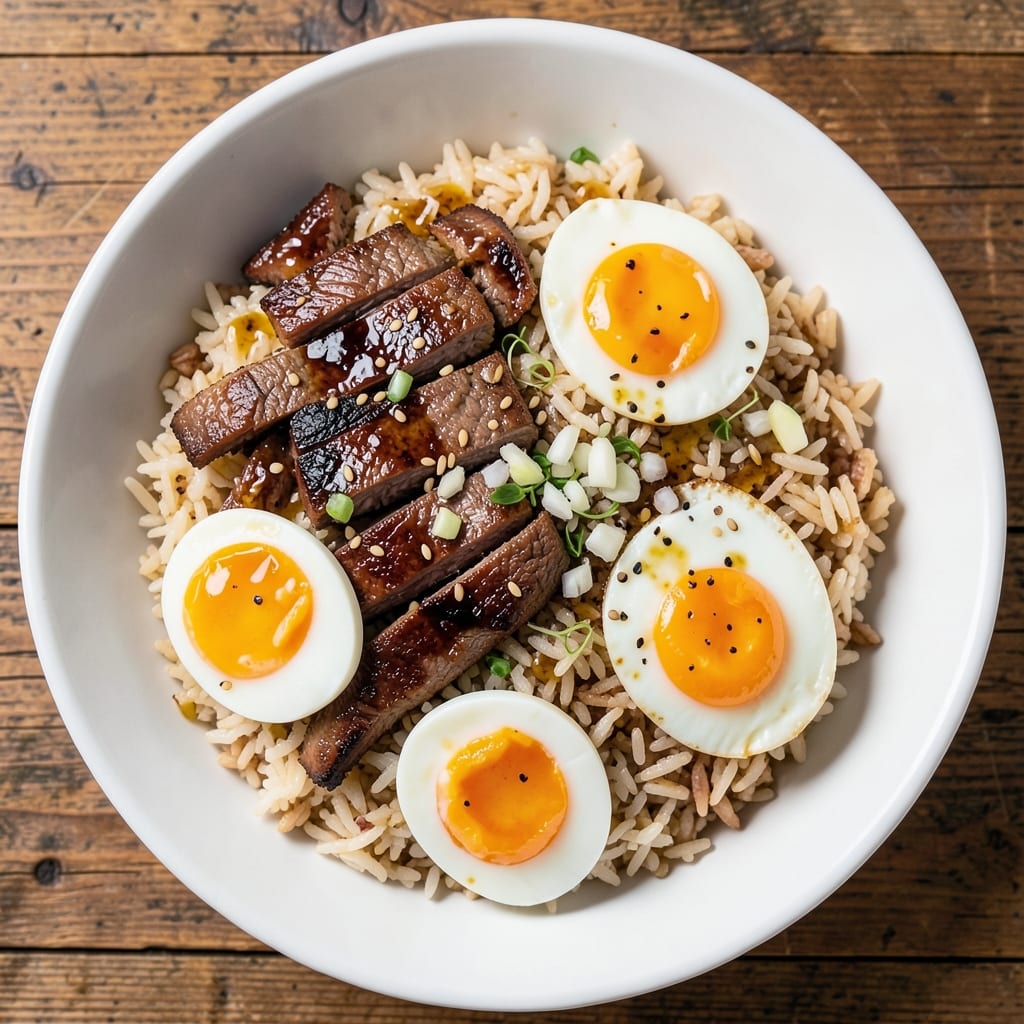 Beef Egg Fried Rice Recipe: Wok-Tossed Protein and Yolk Rivers