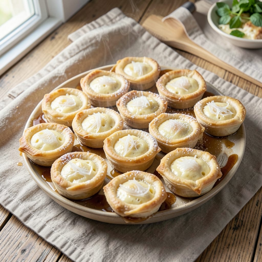 Buko Egg Pie Recipe: Crispy Wonton Cups with Nata DE Coco Surprise