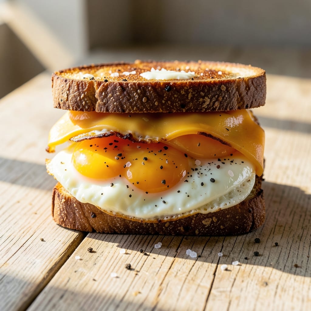Bread Egg Cheese Sandwich Recipe: Crispy Toasted Layers With Melty Centers